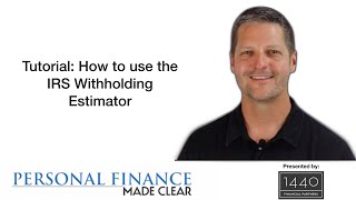 IRS Withholding Estimator Tutorial How to use [upl. by Madelena715]