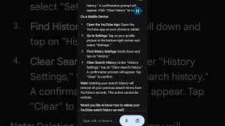 YouTube search history step by step guide deleteyoutubesearchhistory [upl. by Ayram]