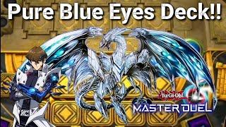 Pure Blue Eyes Deck  Tyrant Dragon and Neo Blue Eyes Best Boss Monsters  YuGiOh Máster Duel [upl. by Red277]