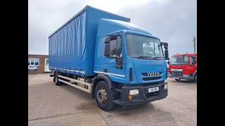 Iveco Eurocargo 180E32 2014 25ft Curtainsider Body Manual Gearbox 475000 Kms Euro 6 [upl. by Nelleus]