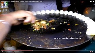 HOW TO MAKE SCRAMBLED BOILED EGG  Indian Style  2021 STREET FOOD [upl. by Aeila]