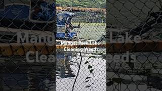 Chennai Mangal Park Lake Cleaning Weeds [upl. by Ainesy]