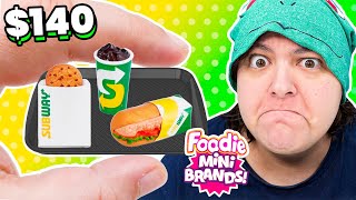 FINALLY Unboxing Mini Brands Foodies Fast Food Miniatures [upl. by Ettelrac757]