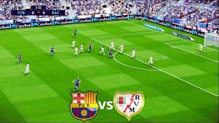 Barcelona vs Rayo Vallecano  PES Gameplay  مباراة برشلونة ضد رايو فاليكانو  تعليق عربي [upl. by Scales565]