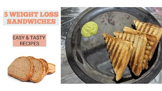 Healthy sandwiches recipe  weight loss recipes  how to lose weight at home  Nutritionist Misha [upl. by Kalindi]