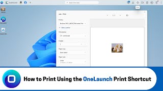 How to Print Using the OneLaunch Print Shortcut 2024 [upl. by Lias]