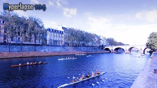 Hyperlapse Walk In Paris quotCrossing Paris and the HautsdeSeinequot race [upl. by Ramu]