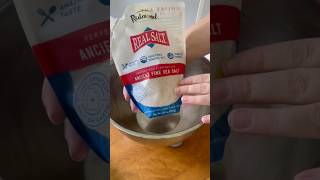 Part 1 of using Redmond’s real salt in my sourdoughrecipe for the first time microbaker [upl. by Einama43]