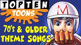 Top 10 70s and Older Cartoon Theme Songs [upl. by Yemiaj]