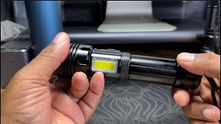 Rechargeable Flashlight 900000 High Lumens [upl. by Colette]