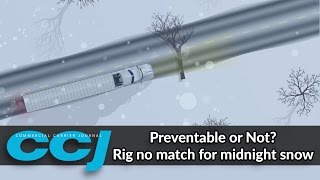 Preventable or not Rig no match for midnight snow [upl. by Aihsyt]