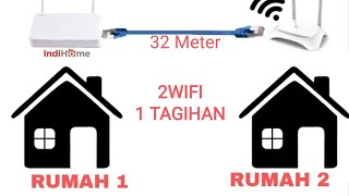 CARA PARAREL WIFI INDIHOME Dari Lantai 1 ke lantai 2 ke wifi tetangga [upl. by Pacian]