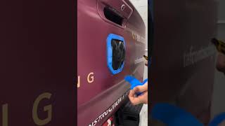 Satisfying mask peel on this ram tailgate emblem asmr [upl. by Omor]