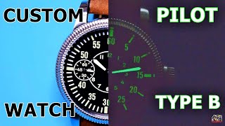 Build a Big PILOT WATCH  I build my own custom World War II Beobachtungsuhr TYPE B at home [upl. by Enirehs]