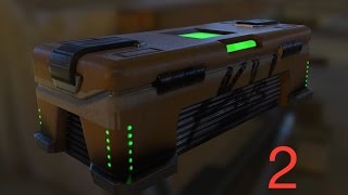 Substance Painter Simple Speedpaint  Borderlands Claptrap Crate  Part 2 [upl. by Karla]