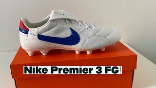 Nike Premier 3 FG Unboxing Video  BlueWhiteRed 🔴⚪️🔵 [upl. by Orual202]