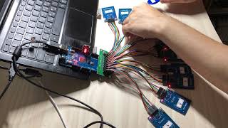 Multiple RC522 arduino rfid 2  10 EA RC522 Arduino RFID demonstration video [upl. by Treve202]