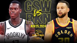 Golden State Warriors vs Brooklyn Nets Full Game Highlights  Nov 25 2024  FreeDawkins [upl. by Clementius]