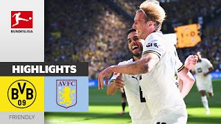 Borussia Dortmund vs Aston Villa  20  Highlights Friendly [upl. by Ahsonek]