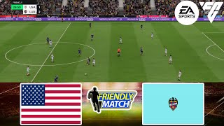 FC 24  USA W vs Levante UD W 08112024  Friendly Match  Gameplay PS  Full Match [upl. by Mason]