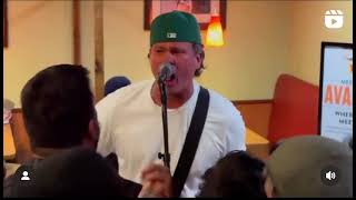 Blink 182  Anthem Part 3 LIVE at Denny’s [upl. by Cirdec578]