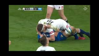 Owen Farrell v Sebastian Negri 2023 [upl. by Llerruj]