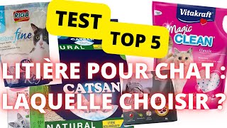 Comment ChoisirQuelle est la Meilleure Litière pour Chat  TOP 5 PAS CHER amp Grande Qualité [upl. by Yajeet]