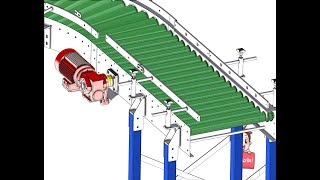 Roller conveyorindustrial 3D model  machineworldnet P655 [upl. by Caswell]