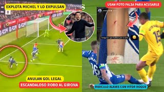 ROBO AL GIRONA CON OTRO ARBITRAJE HORRIBLE Y GOL ANULADO RIDICULO DEL ALAVES CON VITOR ROQUE ❌ [upl. by Gerrald]