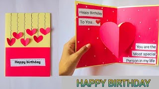 DIY  Birthday Card Making  Beautiful Greeting Card For Birthday  Paper Craft Ideas [upl. by Enylhsa883]