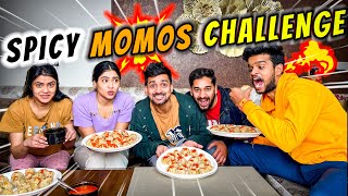 Funniest Spicy momos eating challenge [upl. by Pansy]