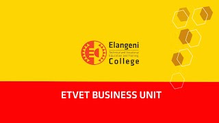 Elangeni TVET College Business Unit Showcase [upl. by Lellih]