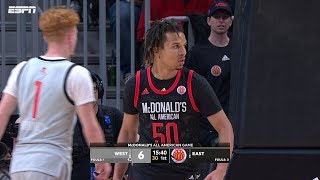 2019 McDonalds All American Game Cole Anthony stands out to win MVP [upl. by Zinck]