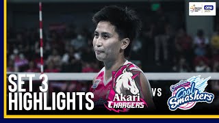 AKARI VS CREAMLINE  SET 3 FINALS GAME HIGHLIGHTS  2024 PVL REINFORCED CONFERENCE  SEPTEMBER 4 [upl. by Yggep]