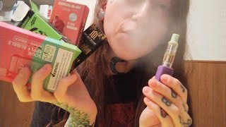 ASMR tapping on vape boxes 💨 [upl. by Gnilhsa]