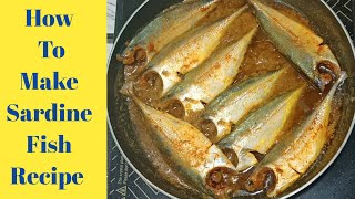 sardine curry Indian style  sardine recipe  how to cook sardine  sardines recipe [upl. by Laertnom65]