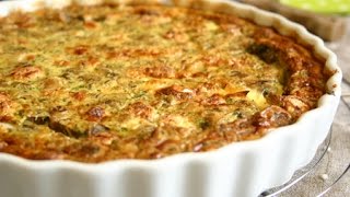 Recette de quiche sans pâte champignons amp pétoncles [upl. by Bergren498]