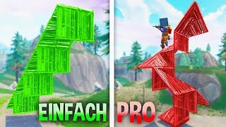 ALLE Bautechniken in FORTNITE von EINFACH bis PRO [upl. by Nwatna]