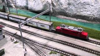 EisenbahnEuropa  Rheinschlucht  RhB  Bemo [upl. by Gannon]