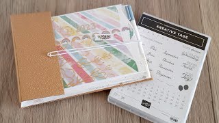 Fotokalender mit Ringbuch Mechanik Scrapbook Kalender basteln Wir machen was draus [upl. by Lorette]