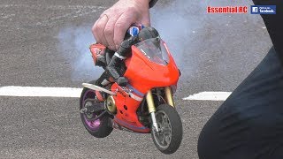 FAST NITRO RC MOTORBIKE races ELECTRIC RIDERS Cotswold MCC [upl. by Handal]