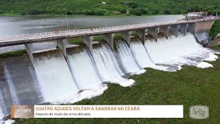 Confira situação atualizada da sangria da Barragem Fogareiro e Pedras Brancas [upl. by Ateuqirne]