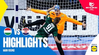 They are still alive 😱  Hungary vs Croatia  Highlights  Mens EHF EURO 2024 [upl. by Darin125]