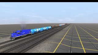 TRS19  YardST100 JOINTED RAIL TRACKno ballast Demo [upl. by Zara195]