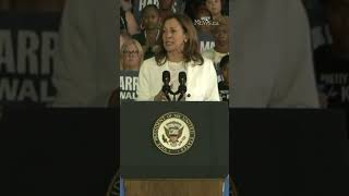 Kamala Harris responds to protesters in Michigan [upl. by Carline694]