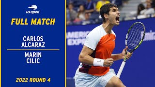 Carlos Alcaraz vs Marin Cilic Full Match  2022 US Open Round 4 [upl. by Sabas908]