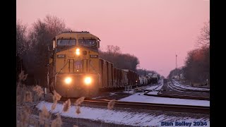 Chasing the Last Painted CNW Locomotive Through Southern Illinois UP 6706 Leads UP MPRNL [upl. by Siednarb]