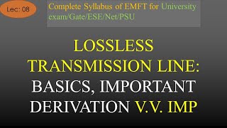 Introduction to Lossless Transmission Line with Derivation  EMFT  R K Classes  Hindi  Lec 8 [upl. by Sivaj]