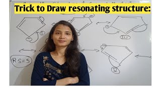 Easy trick to Draw resonating structurechlorobenzenephenol cyclopentadienyl anion [upl. by Derwood]