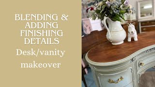 Blending and adding finishing details on a vanity [upl. by Aicerg331]